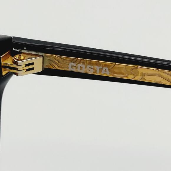 COSTA DEL MAR Sarasota Polarized Sunglasses Shiny Black Cat Eye Copper SAR11 - Picture 12 of 16